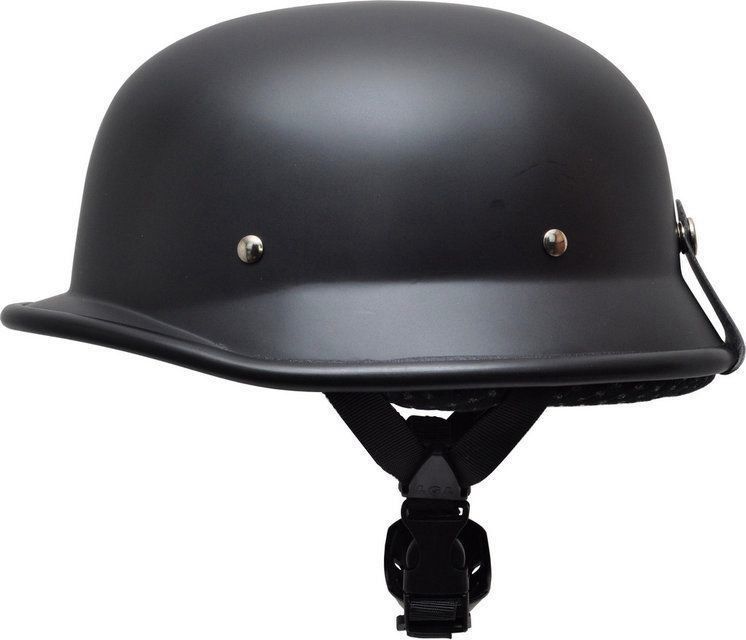 Каска канче за чопър скутер ретро рокер градска каска хитлерка мото