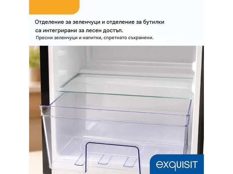 Мини Хладилник Exquisit KS585-V-091E - 75л, Черен