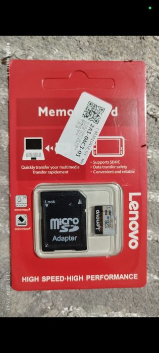 Fleshka lenova 128/512 /256