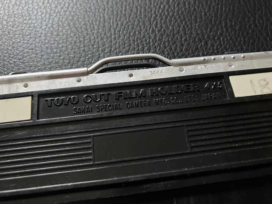 2 Casete film 4x5 film holder Toyo