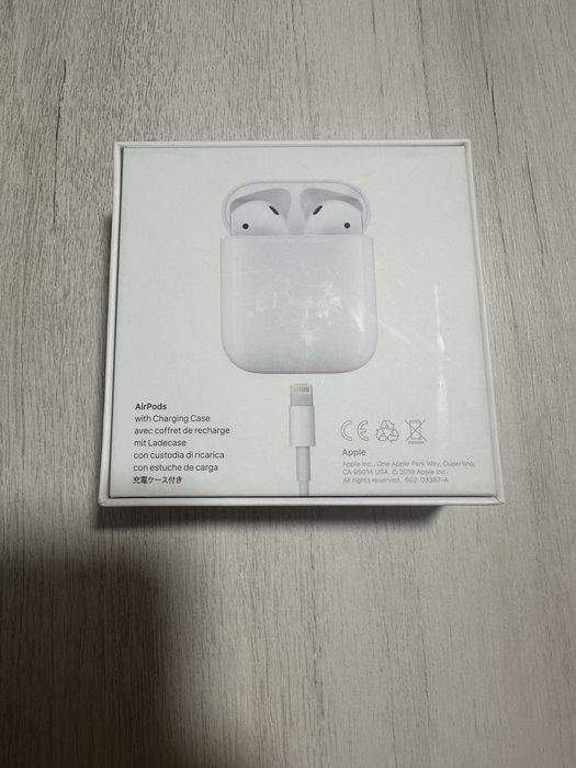 Безжични слушалки Apple - AirPods2 with Charging Case, TWS, бели