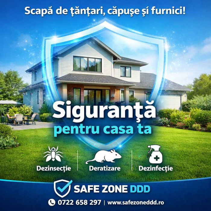 Servicii Profesionale Deratizare, Dezinsectie, Dezinfectie - scapa de gandaci, capuse, plosnite, tantari, viespi