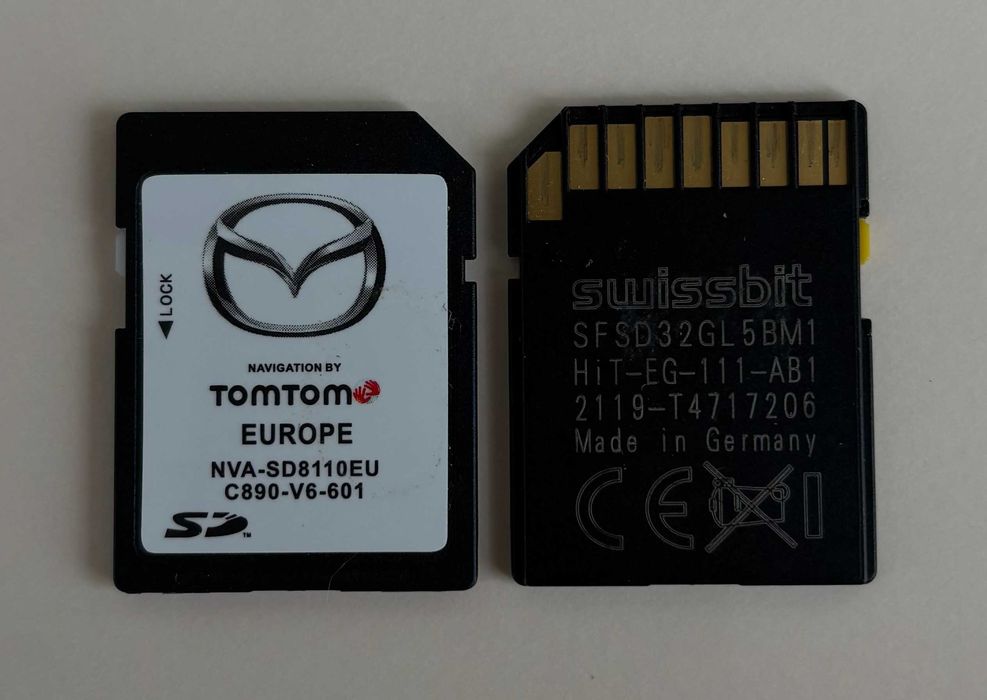 2026 Ново AVN1 Sd Card Mazda TomTom Европа Турция Мазда NVA-SD8110
