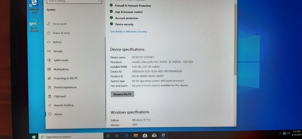 Laptop Hp 250 G4     ssd 240Gb    ram4G