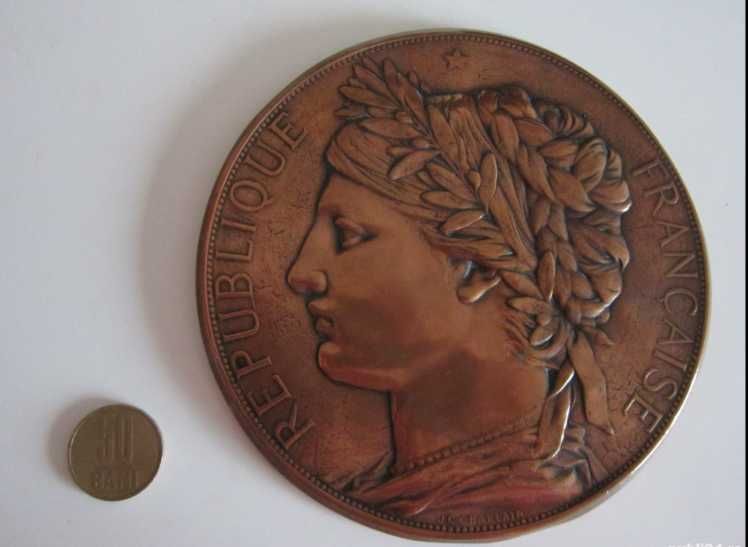 cadou rar Paris J.C.Chaplain  Franta Art Nouveau bronz