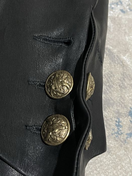 Пиджак кожанный Balmain оригинал