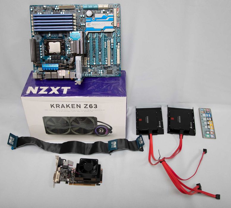 Kit I7 watercooling NZXT Z63 LCD 280 MM 24 GB RAM 4 x 256 GB SSD