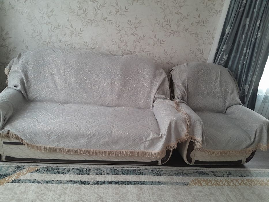 Продам диван с креслом, состояние хорошее