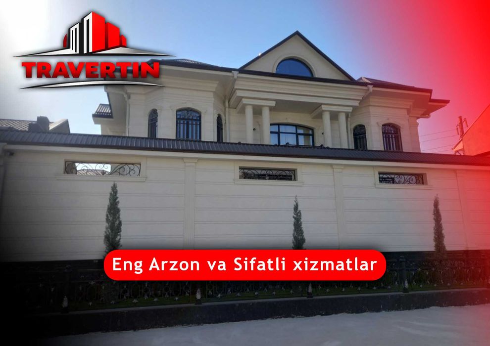 Travertin tosh | Travertin narxi | lak | fasad | Travertin ustalari