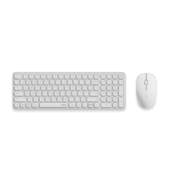 # Клавиатура и мышь Rapoo 9320M Беспроводной комплект Black/White Ru