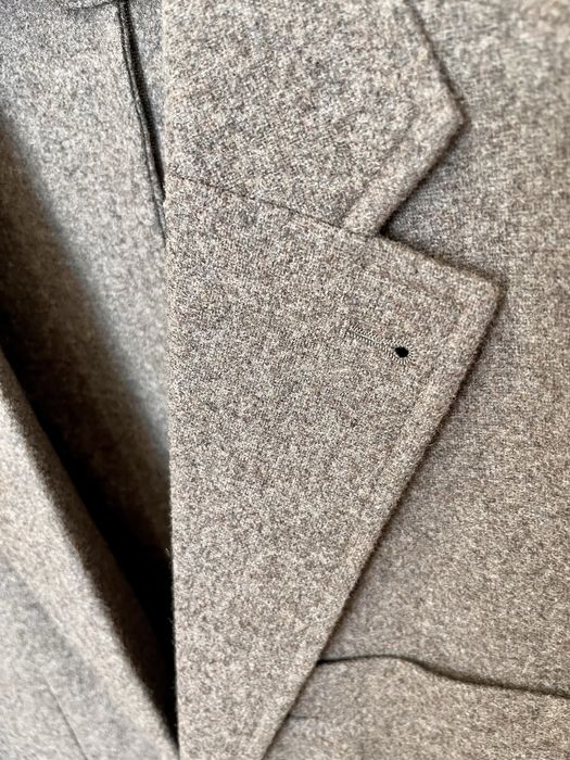 Блейзер из фланели бежевый John Henric (44)