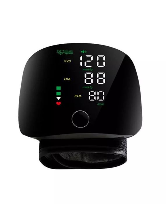 Тонометр на запястье с русской озвучкой со встроенным аккумулятором 
5