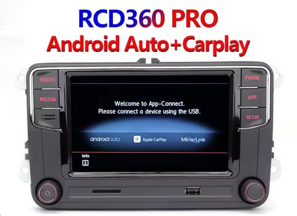 Navigatie RCD360 (RCD330/MIB2) Carplay/AndroidAuto
