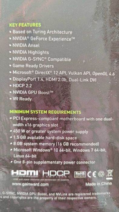 Gainward GTX 1660 SUPER Ghost OC 6GB GDDR6 192-bit placa video gaming