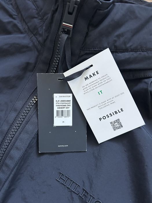 Преходно яке/ветровка Tommy Hilfiger Cotton Mix Stand Collar Jacket