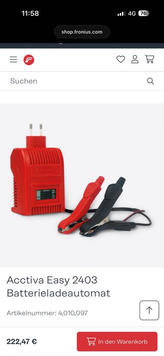 Зарядно за 24v Acctiva Easy 2403