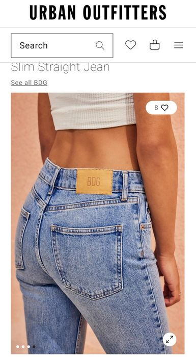 Чисто нови дънки BDG в размер XXS