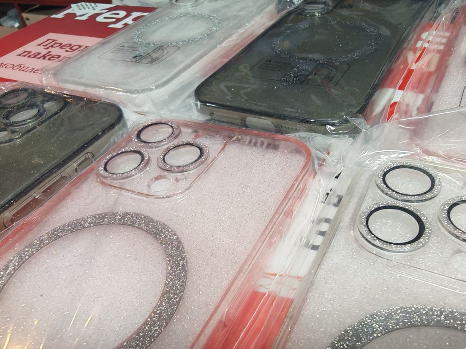 Iphone 16,16+,16 Pro,16 Pro Max блестящ Magsafe със защита на камерите