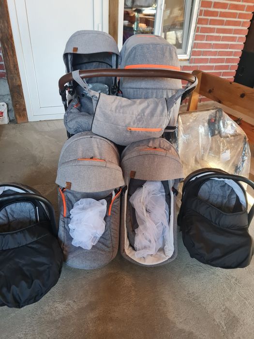 Детска количка за близнаци Dorjan quick twin  3 в 1