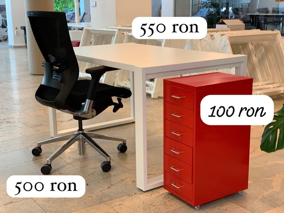 Birou si masa confetinta