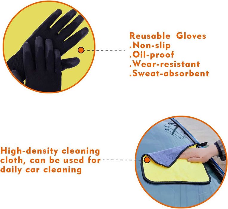 здраво въже за теглене, 9 т, 5м, 2 куки, ръкавици, светлоотразително