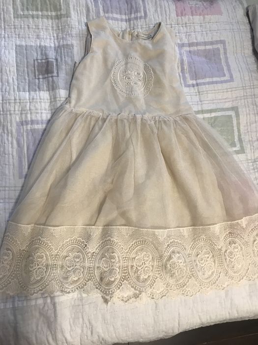 Лятна рокля с дантела 128см