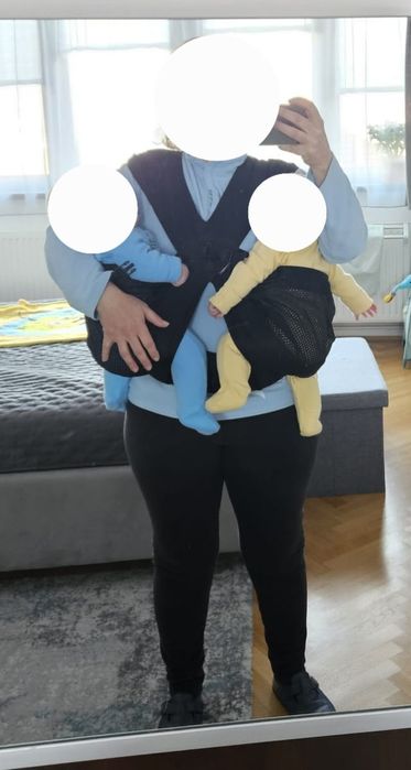 Marsupiu, port-bebe  gemeni Minimonkey