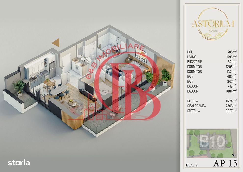 3 camere finalizat proiect Exclusivist cu piscina proprie