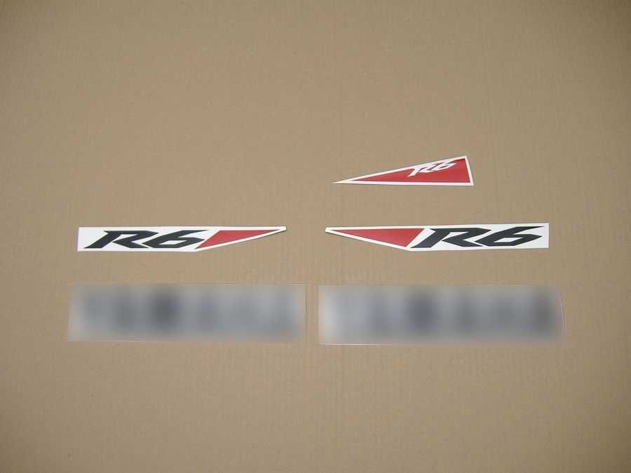 Стикери Yamaha R6 4-то поколение 2008г-2016г лепенки Ямаха р6 rj15 yzf