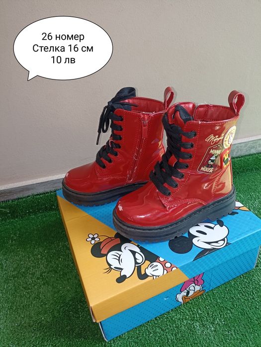 Обувки за момиче 25 номер Adidas, HM, Disney