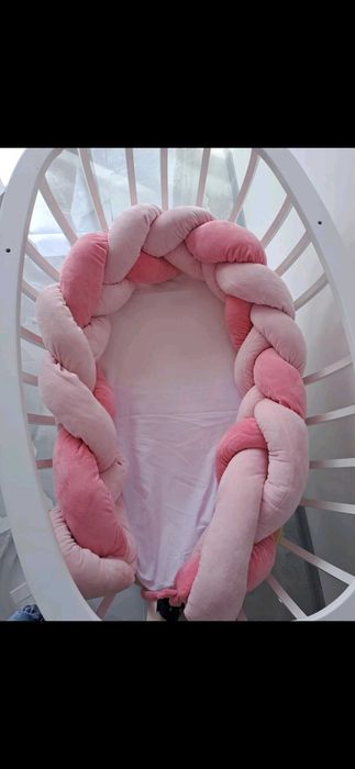 Дървена бебешка кошара