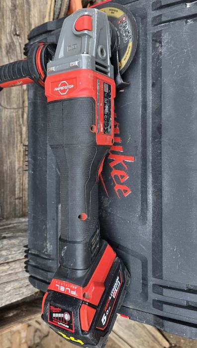 Flex milwaukee fhsag125xpdb cu acumulator de 5 sh