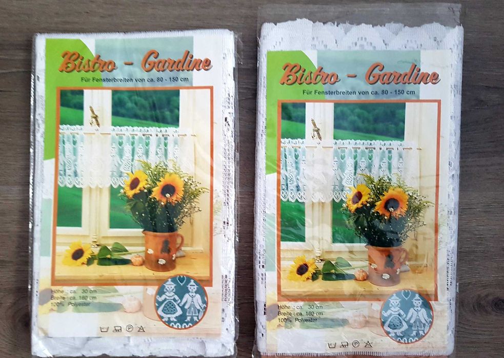 Дантелени пердета 2 броя