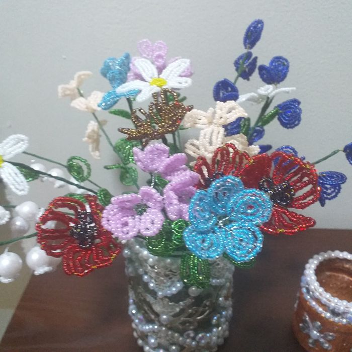 Букет Цветов из бисера