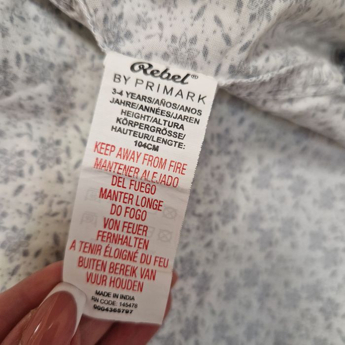 Риза с къс ръкав за момче 3-4 години и ръст 98-104 см. от памук