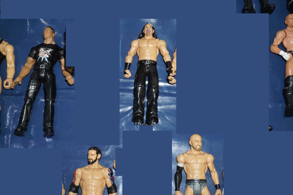 Голям Лот От 22 Кеч Фигури The Rock/Stone Cold/Cryme Tyme/Enzo Amore