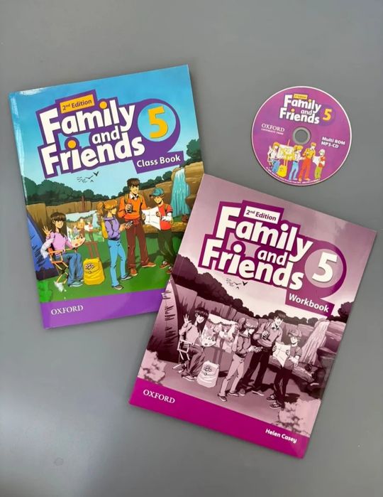 Доставка. Family and Friends 0-6 level class book + workbook + диск