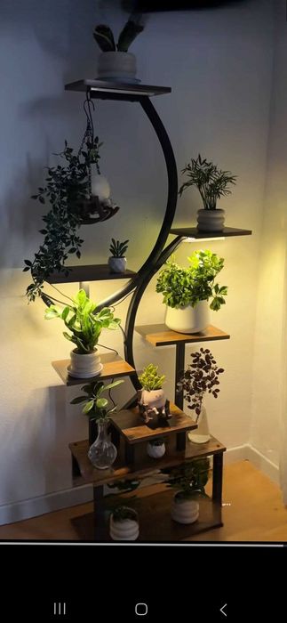 Стеллаж для цветов напольный с LED подсветкой