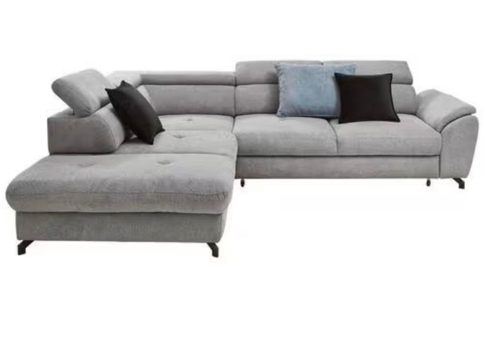 NOU, Canapea Coltar, Gri Inchis , Extensibila