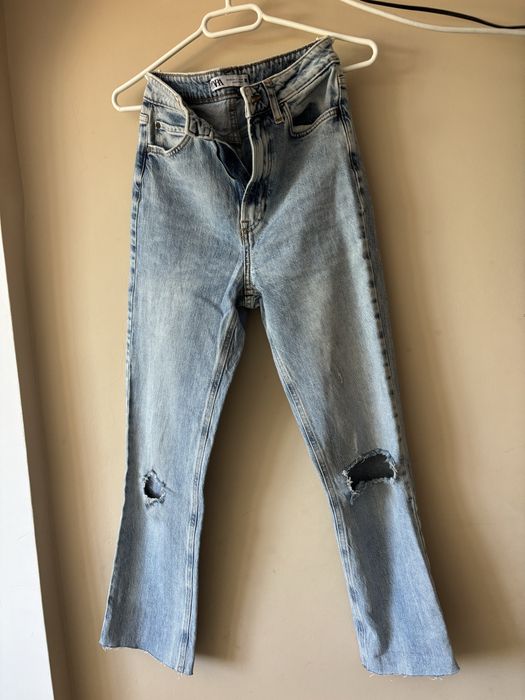 Скъсани дънки Zara mom fit