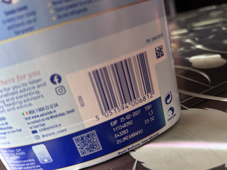 Аptamil 800 гр в срок до 2027г