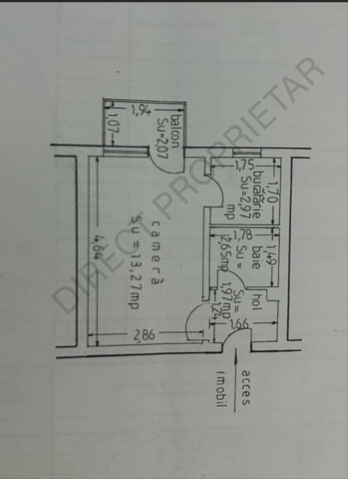 Garsoniera din constructie, aleea pelicanului