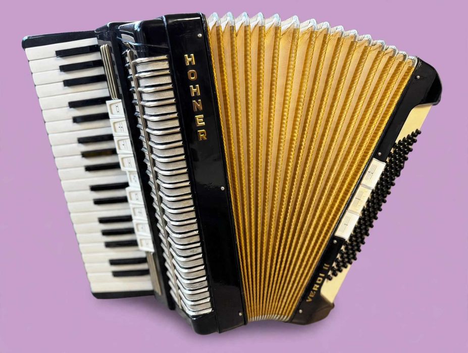 Acordeon Hohner Verdi 2,  96 basi negru