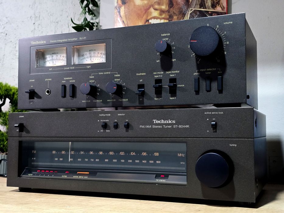 Sistem audio retro TECHNICS , amplificator SU-Z1, radio tuner ST-8044K