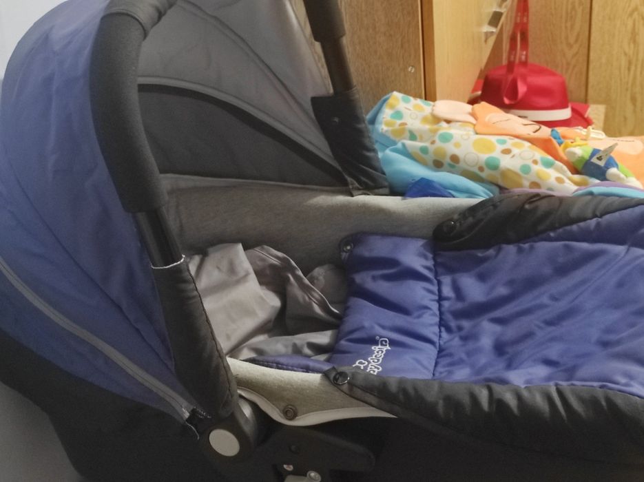 Детска количка с кош за новородено и лятна функция