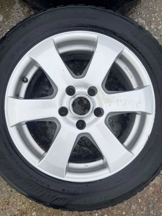 Set jante aliaj R16 gama VAG 5x112 cu anvelope de iarna 205 60 R16