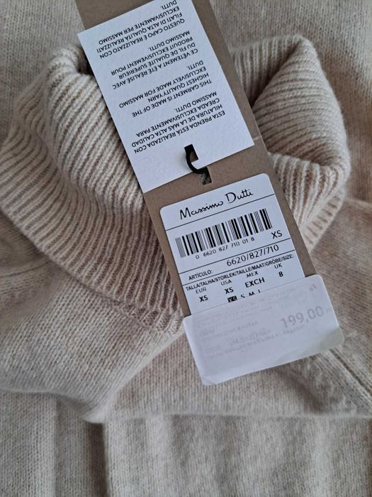 Дамска рокля от вълна и кашмир Massimo Dutti