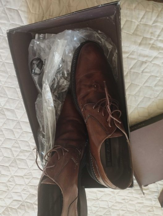 Мъжки обувки (естествена кожа) нови и обувани няколко пъти 45.46