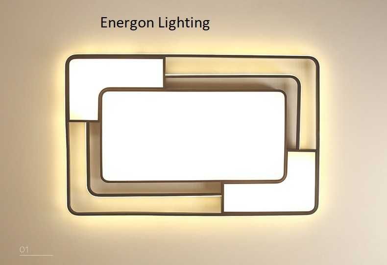 LED ГОЛЯМА Луксозна лампа 288w интериор  три цвята  светлина