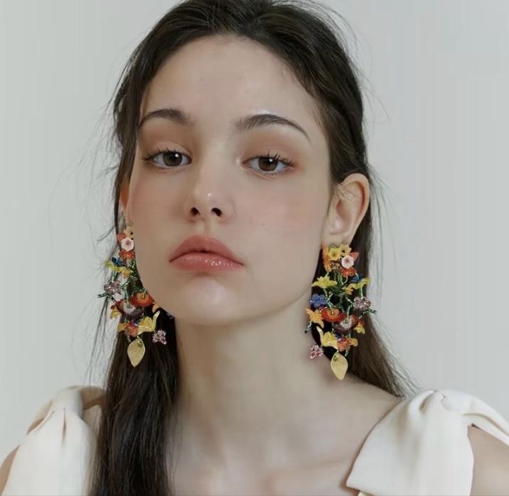 Красивые серьги из бисера